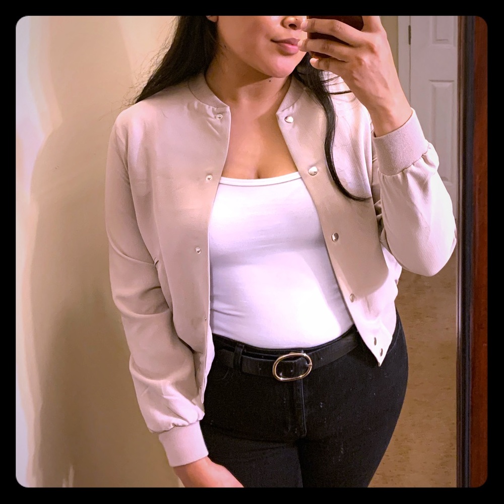 Caqui bomber jacket